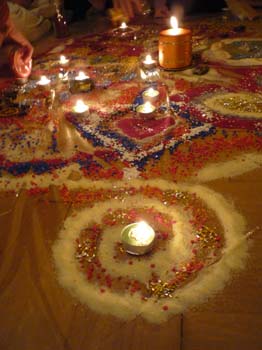 Weihnachten Mandala legen 15